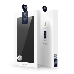 Чехол книжка из PU кожи черного цвета от Dux Ducis для Samsung Galaxy S20 FE, серия Skin Pro Series Case