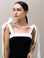 Обруч "Two pearls" Silver