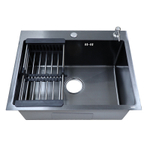 Мойка AZARIO кухонная NICOLE 750х460х220 нерж чёрная 0545