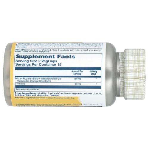 Solaray, Total Calm ™ с Relora®, 30 растительных капсул