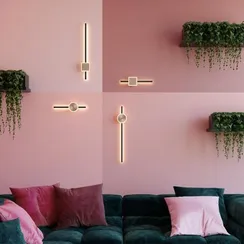 4256/18WL HIGHTECH ODL21 315 черн/бронза/металл Настенный светильник IP20 LED 18W 1152Лм 3000K STILO