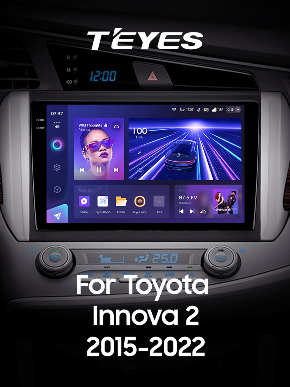 Teyes CC3 2K 9"для Toyota Innova 2016+