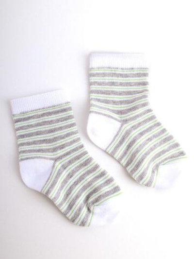 Носки д/мальчика D132 бело-серый р.14 (Батик), 1 шт.