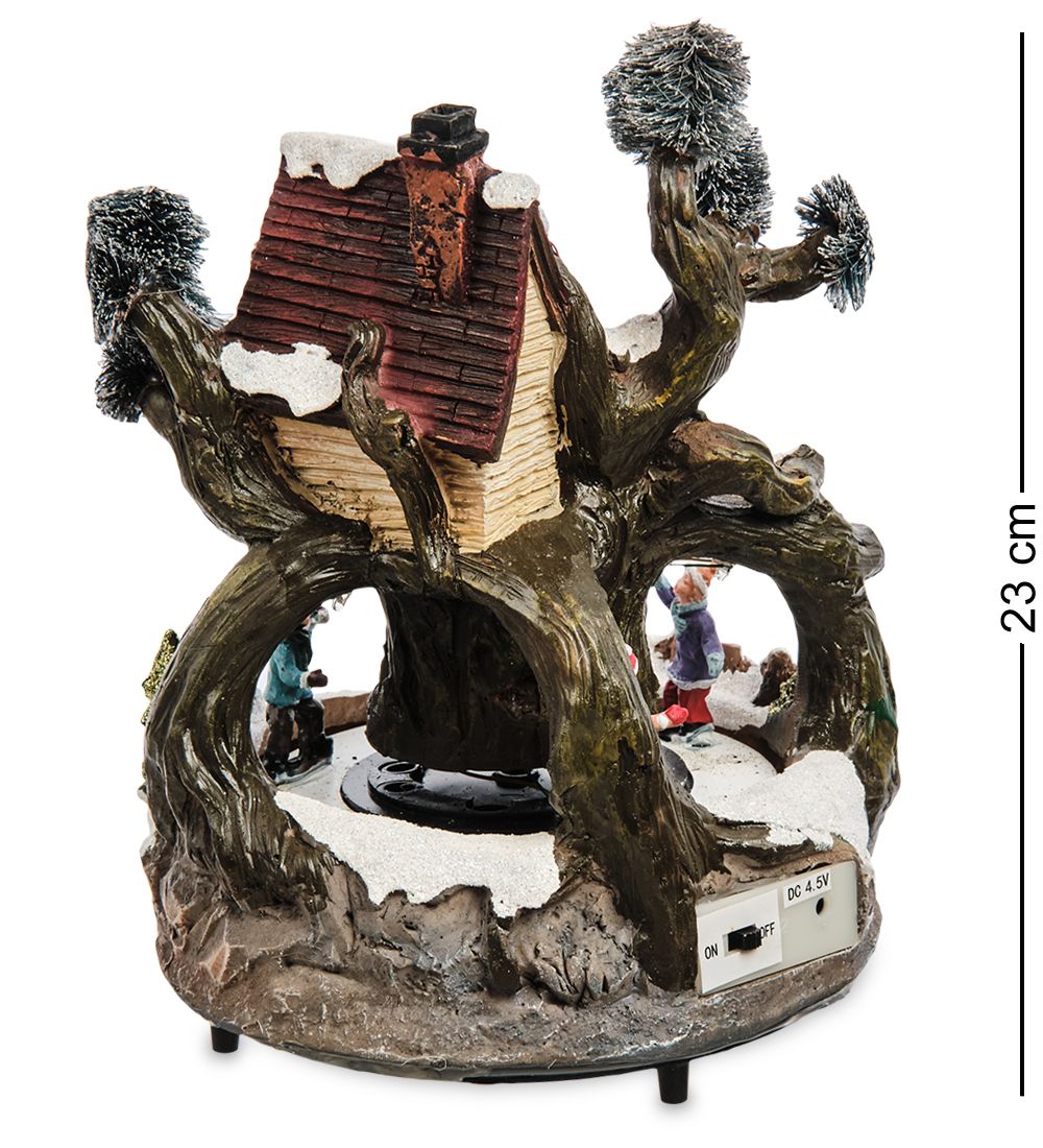 XM-713 Музыкальная новогодняя миниатюра с подсветкой