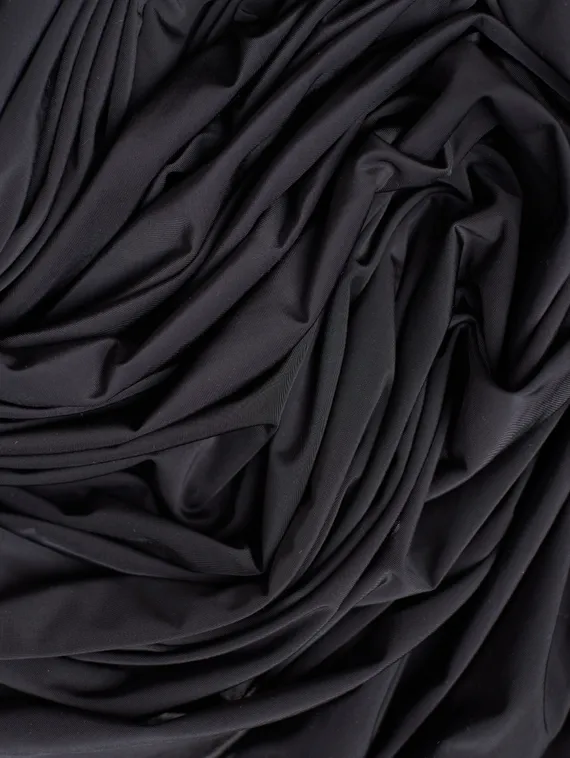 Микрофибра бельевая, эффект шелка, Турция, черный 170