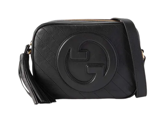 Сумка через плечо Gucci Blondie из кожи черный