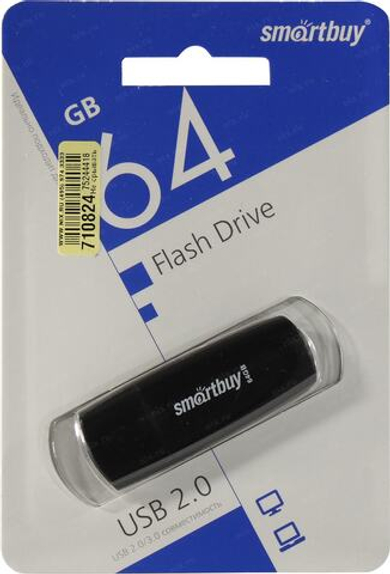 Flash Drive 64Gb SmartBuy Scout <SB064GB2SCK> USB2.0