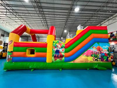 Коммерческий надувной батут «Добрая русская сказка 4», 8*4*5 м