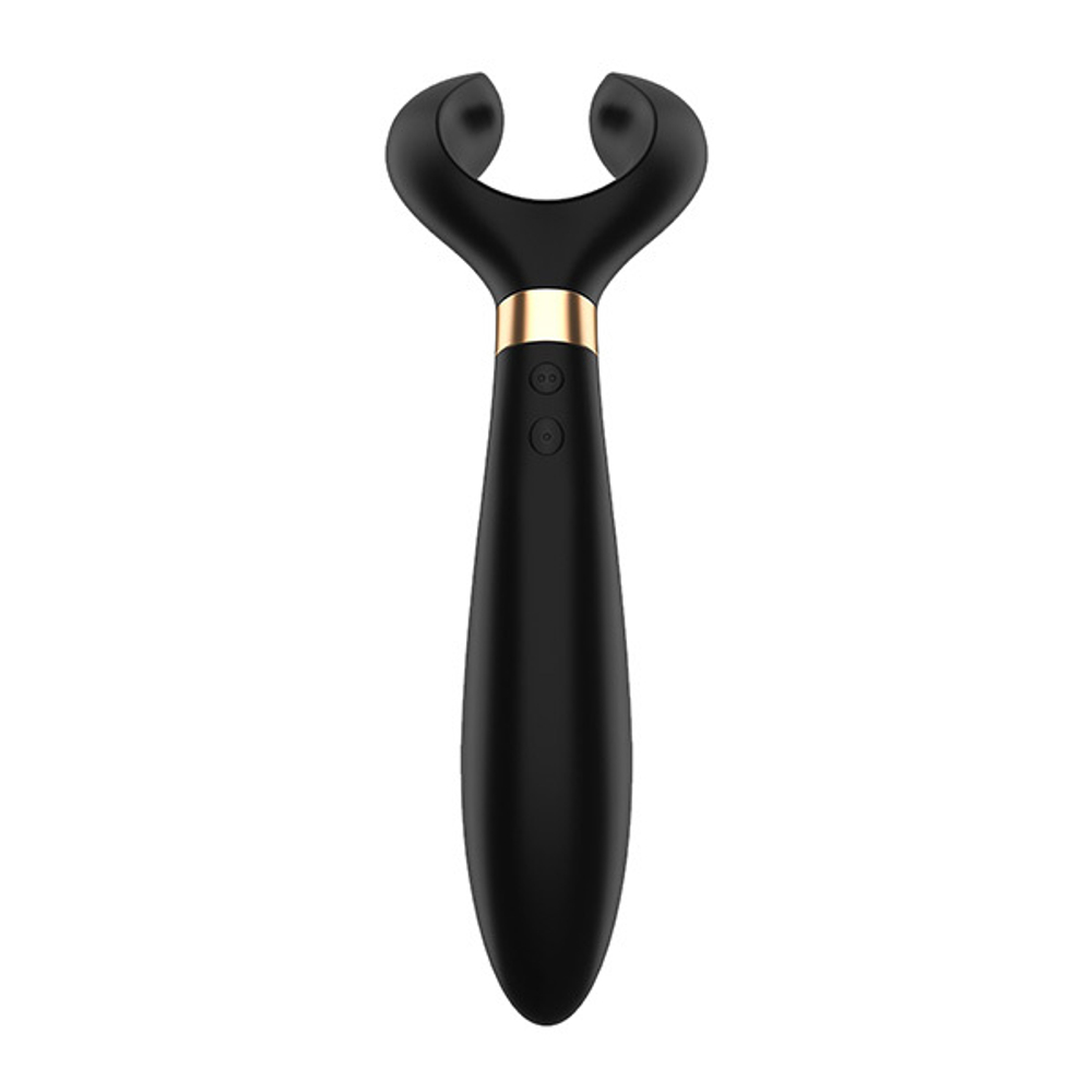 Чёрный вибромассажер для пар Satisfyer Endless Fun
