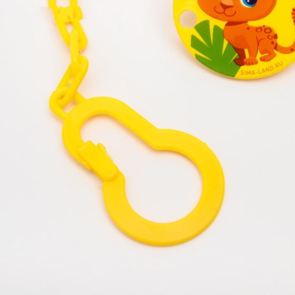 4733688 Держатель для пустышки «ТРЕНД. Леопард», на цепочке