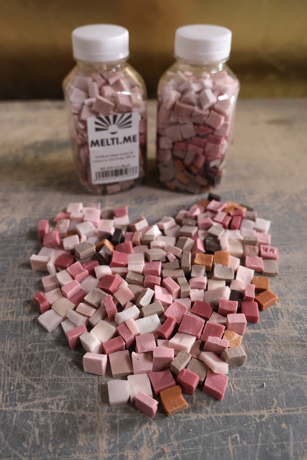 G4-Blush Микс колотой смальты 10х10 мм, 400 гр