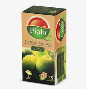 Чай Piala Lux French Earl Grey черный пакетированный с ароматом бергамота и соком манго 25 пакетиков