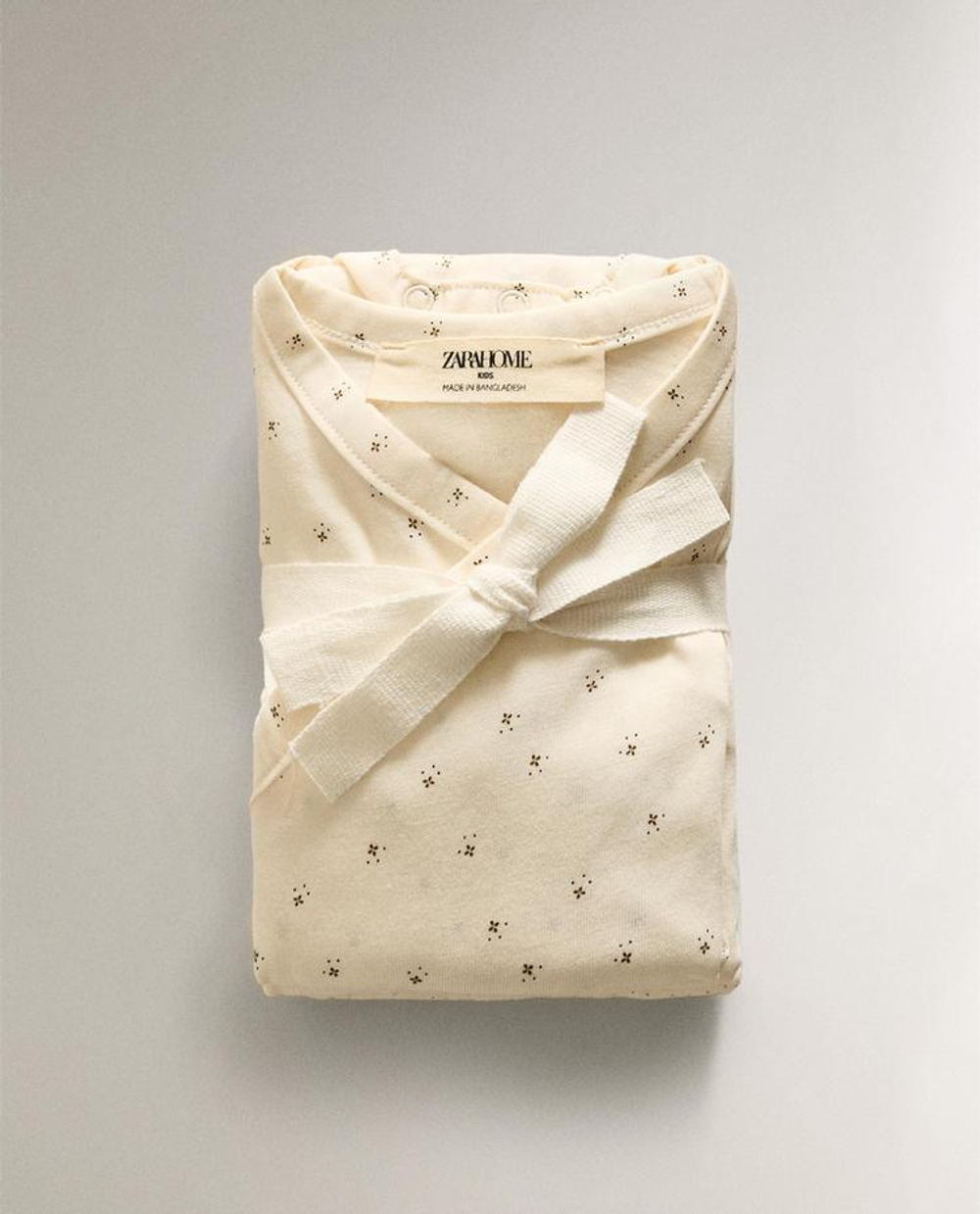 ZARA HOME НАБОР ДЕТСКИХ БОДИ С ПРИНТОМ, ЖЕЛТОВАТО-БЕЛЫЙ