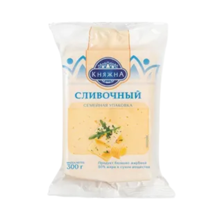Сыр сливочный Княжна 50% 300 гр