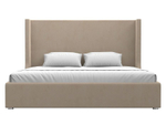 Кровать интерьерная Ларго 200, Бежевый, Велюр, 120744