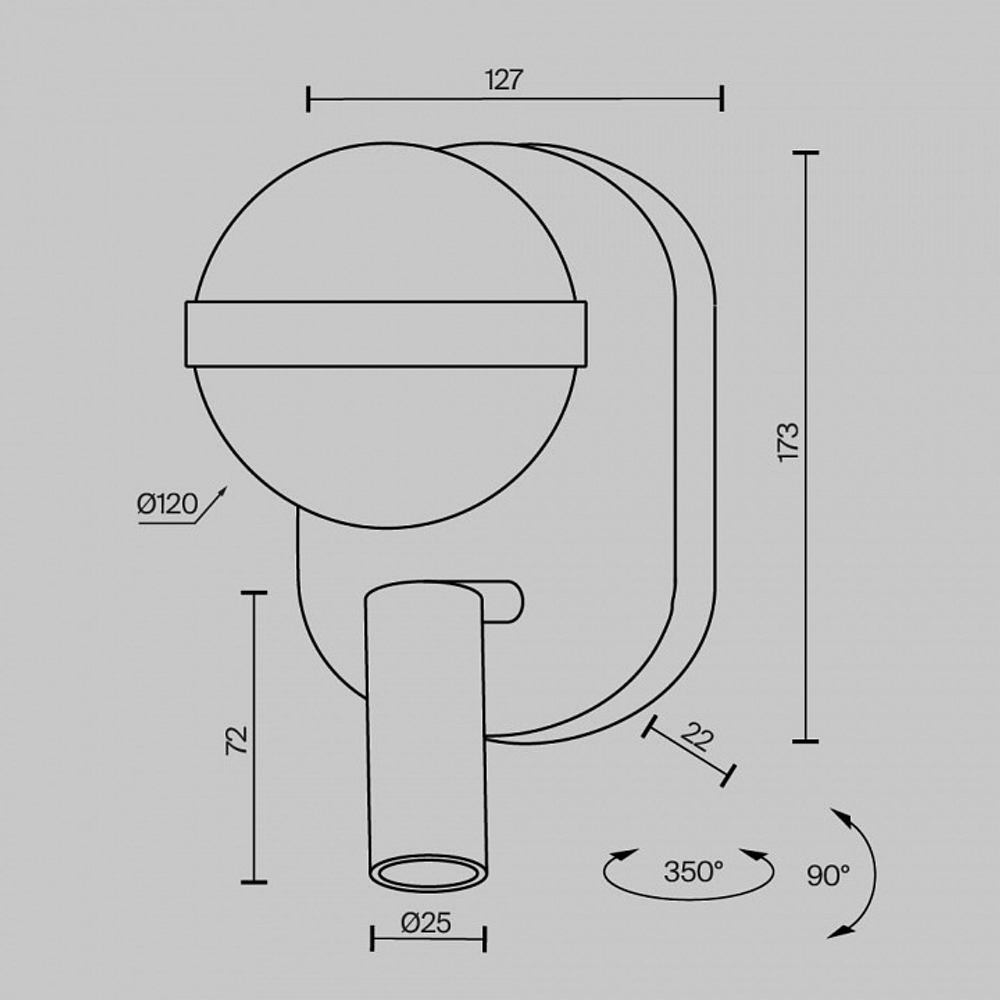 Бра с подсветкой Maytoni Dialogue MOD441WL-L8BS3K