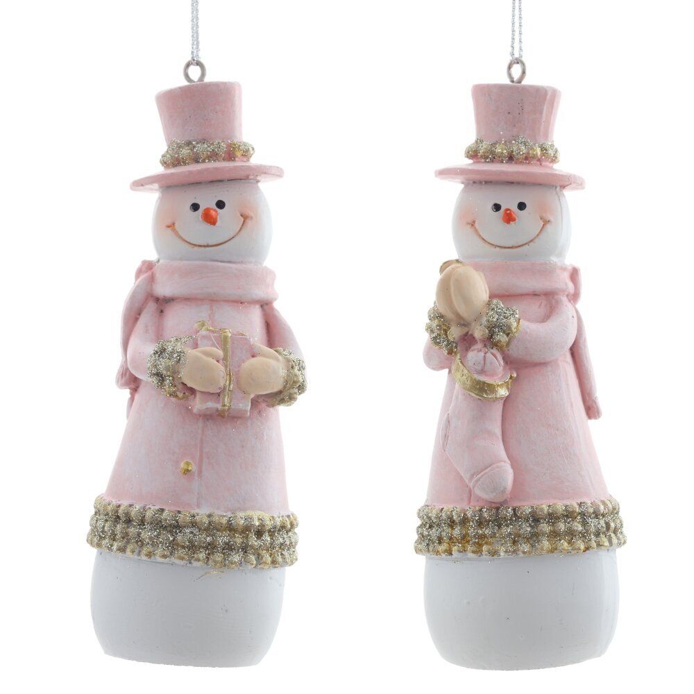GAEM Фигурка декоративная подвесная "Снеговик", L4 W3,5 H11,5 см, 2в.