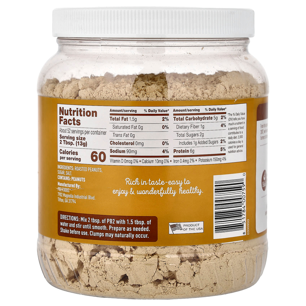 PB2 Foods, порошкообразная арахисовая паста, 680 г (24 унции)