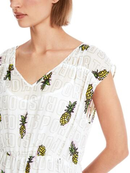 Marc Cain Платье из рами с принтом