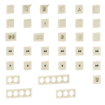 Накладка для розетки Schuko с зарядным устройством USB A+C, со шторками 16A 250В, матовый кремовый, серия A07