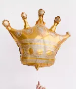 Q Шар Корона золото, 41"/104 см