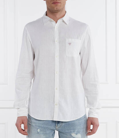 Льняная рубашка Guess Underwear - белый(F4GH00 WG3L0)