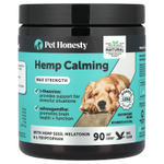Pet Honesty, Успокаивающая конопля, максимальная сила, для собак, утка, 90 жевательных таблеток, 270 г (9,5 унции)