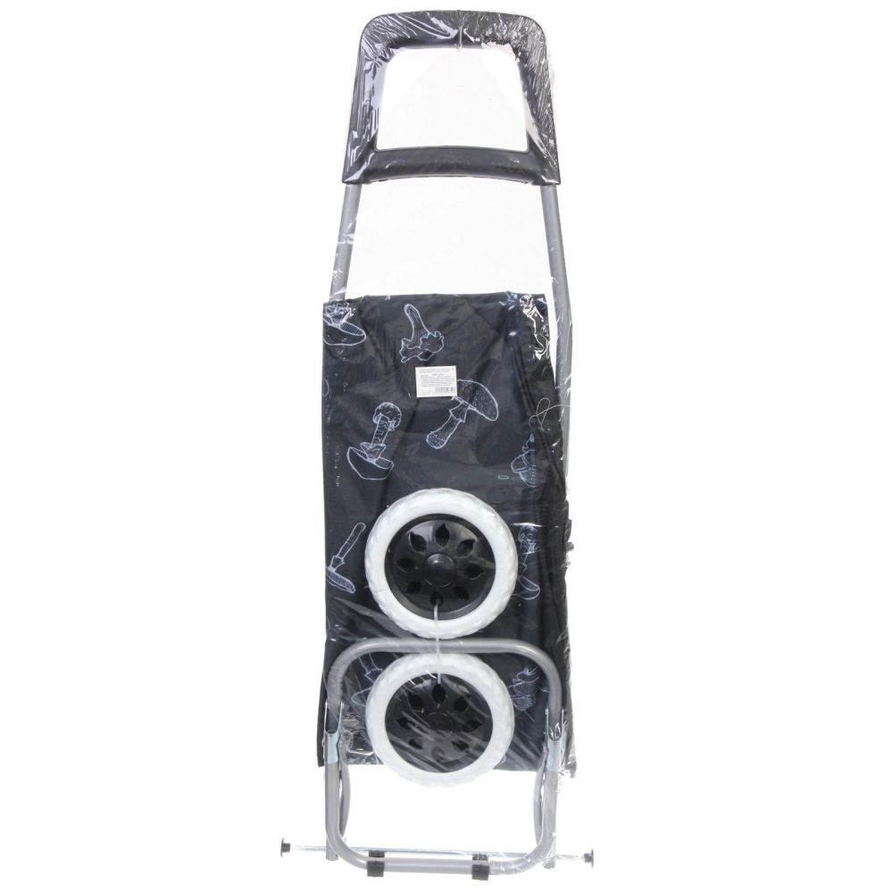 Тележка хозяйственная с сумкой (92*27*33см, колеса 16см,грузоподъемность до 30 кг.) грибы DC308