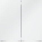 Выключатель встраиваемый VOLTUM S70 двухклавишный с подсветкой 10А, (белый матовый)