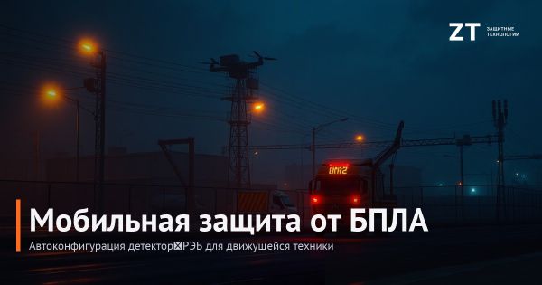Мобильная защита от БПЛА: автоматическая конфигурация детектор→РЭБ для движущейся техники