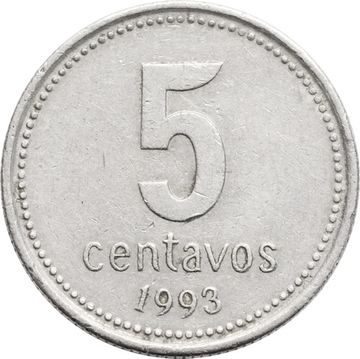 5 сентаво 1993 Аргентина