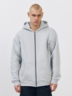 Худи зип с начесом (бетон)