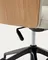 Рабочее кресло на колесиках Madai, бежевый шенилл, шпон ясеня