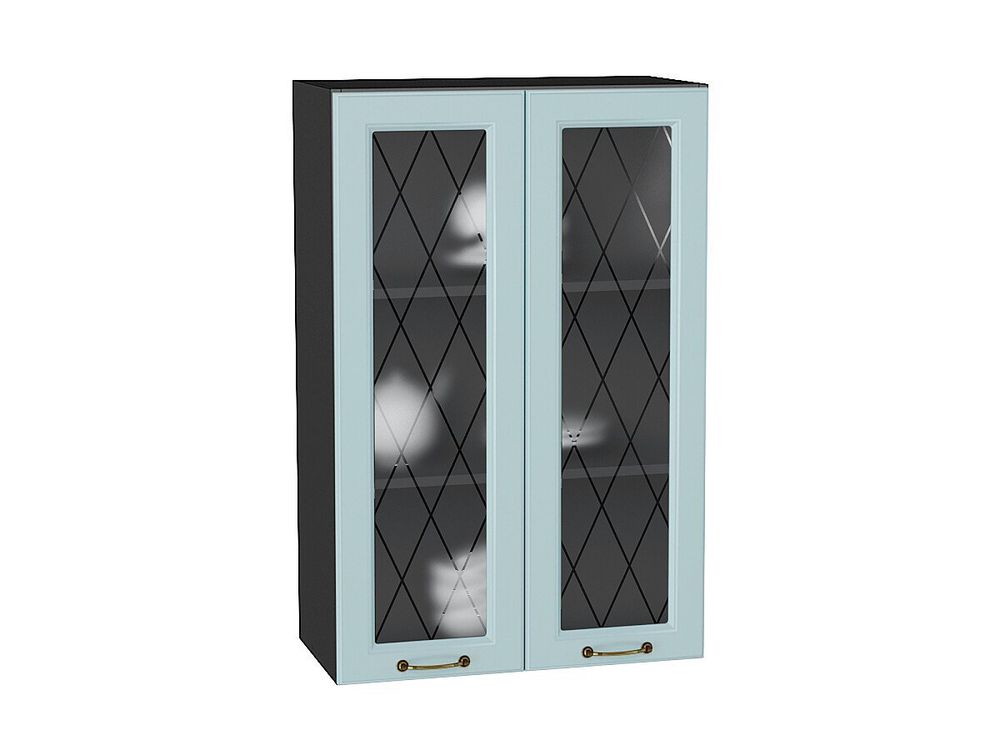 Шкаф верхний с 2-мя остекленными дверцами Ницца