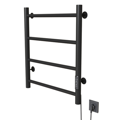 Полотенцесушитель MIXLINE VEGA  60х50 (таймер, 201 Вт, 4 перекладины) электрический ЧЕРНЫЙ