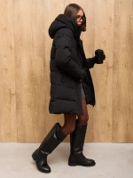 Куртка зимняя удлиненная с капюшоном