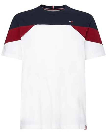 Мужская теннисная футболка Tommy Hilfiger Seasonal Short Sleeve Tee - white