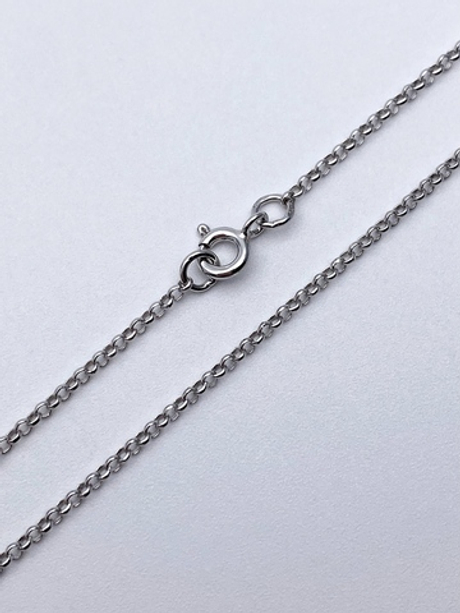 Цепь из серебра/Горох/Родий