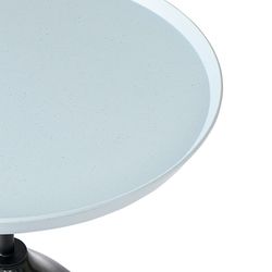 Столик кофейный Sustainable collection, Ø38 см, серый/черно-белый