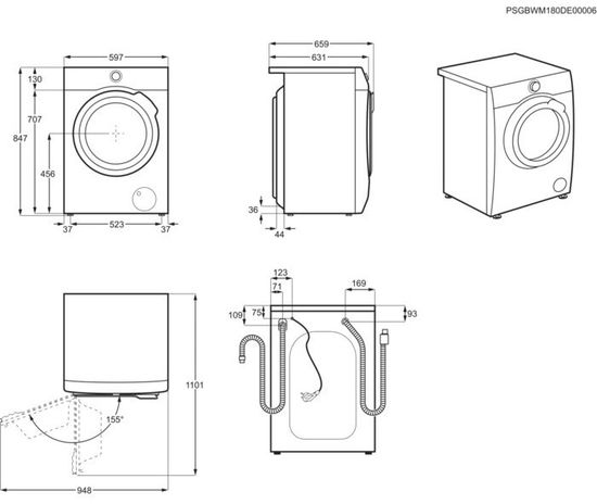 Стиральная машина Electrolux PerfectCare 900 EW9F1R61B