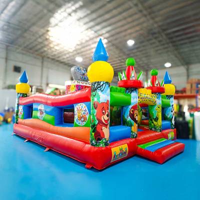 Коммерческий надувной батут "Сафари приключения" 6*5*2.8 м