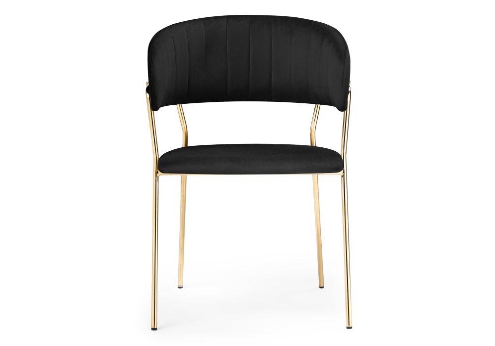 Стул на металлокаркасе Kamelia black / gold