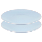 Набор обеденных тарелок simplicity, D26 см, голубые, 2 шт.