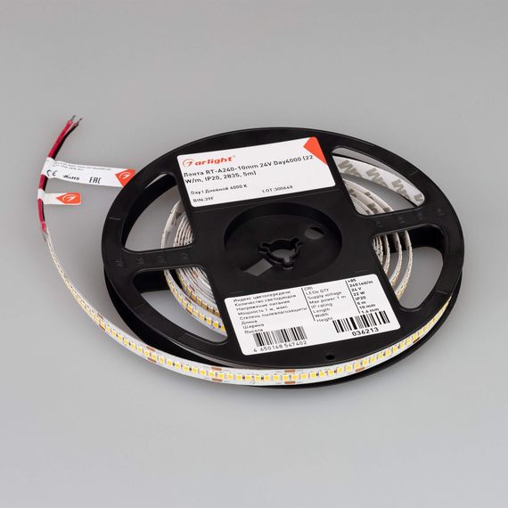 Светодиодная лента Alright 22W/m 240LED/m 2835SMD дневной белый 5M 036213