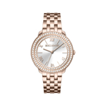 Часы Boccadamo Diva Rosegold White DV005 BW/RG с минеральным стеклом, кристаллами Swarovski