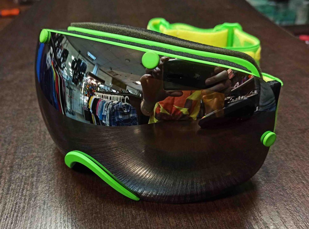 Маска Vizzo Spherix green/grey mirror