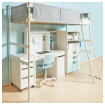 Удлинитель письменного стола - MICKE IKEA/ МИККЕ ИКЕА, 105х65 см, белый