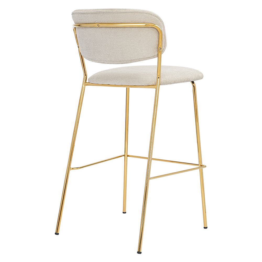 Стул барный Eirill, шенилл, серый