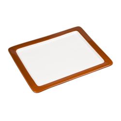 Гастроемкость 1/2 h20 мм фарфор 325*265*20 мм 1,2 л карамельная/белая P.L. Proff Cuisine