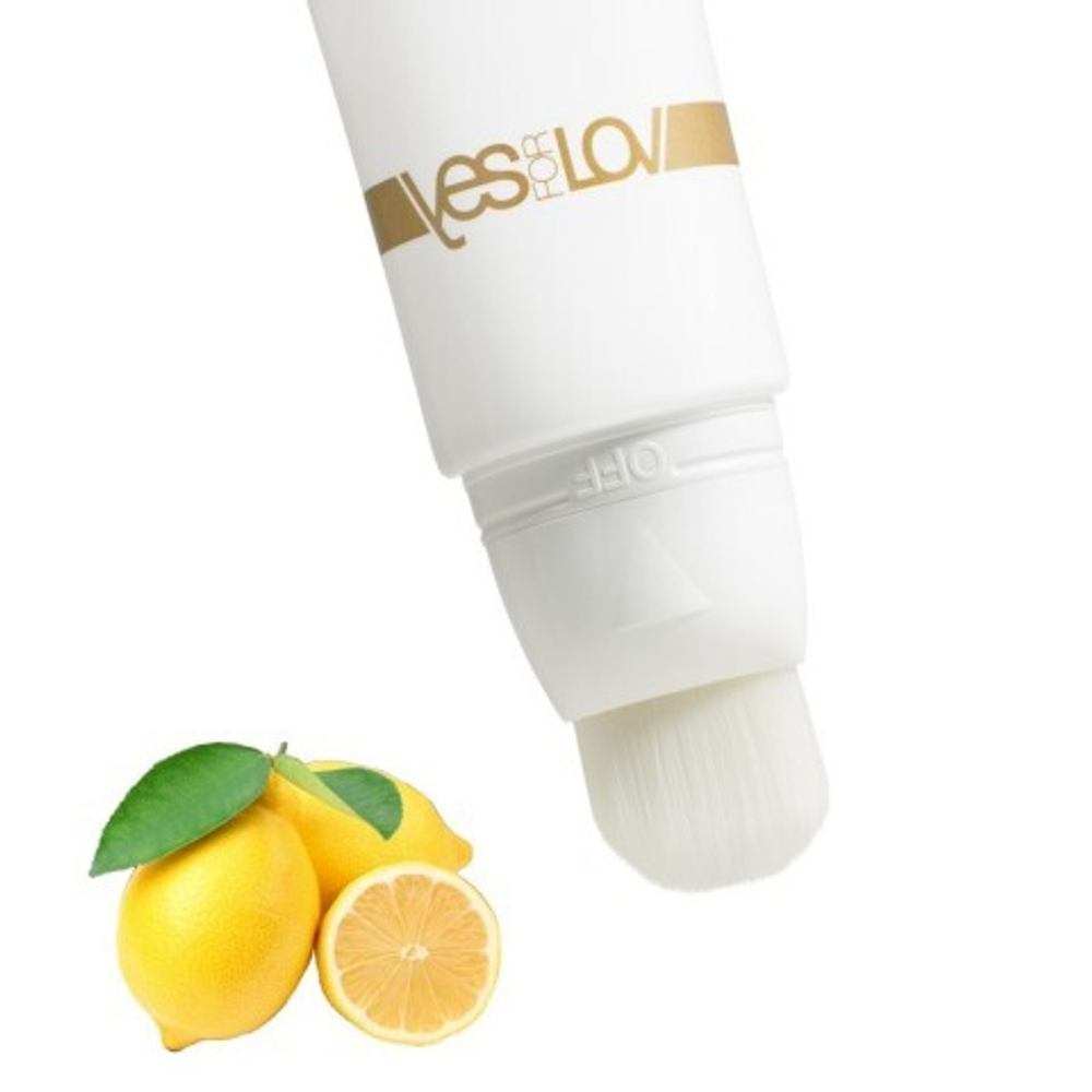Гель массажный YESforLOV съедобный "Лимонад", с кисточкой 50 мл